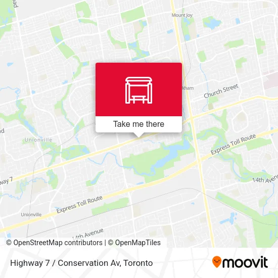 Highway 7 / Conservation Av map
