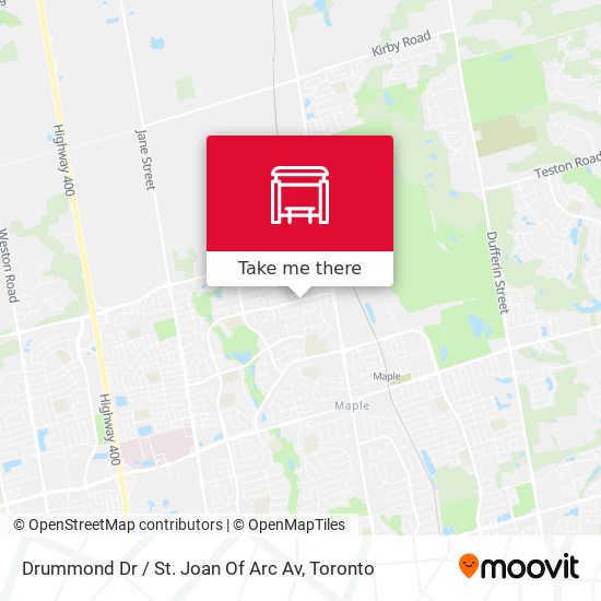 Drummond Dr / St. Joan Of Arc Av map