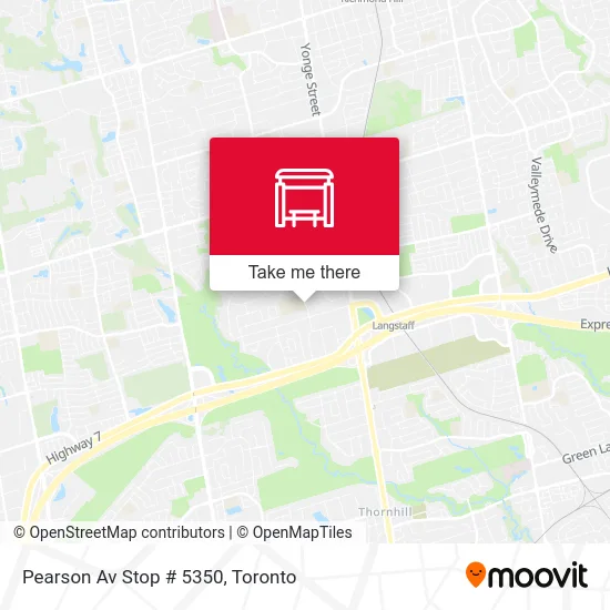 Pearson Av Stop # 5350 map