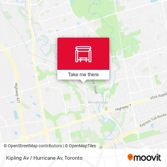 Kipling Av / Hurricane Av map