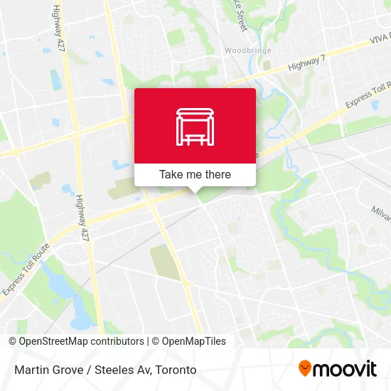Martin Grove / Steeles Av map