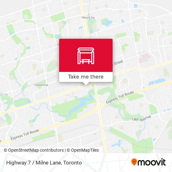 Highway 7 / Milne Lane plan