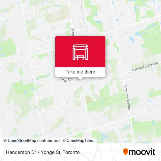 Henderson Dr / Yonge St map