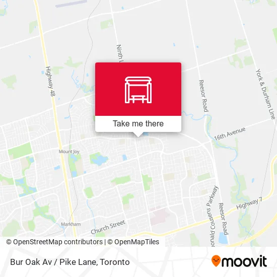 Bur Oak Av / Pike Lane map