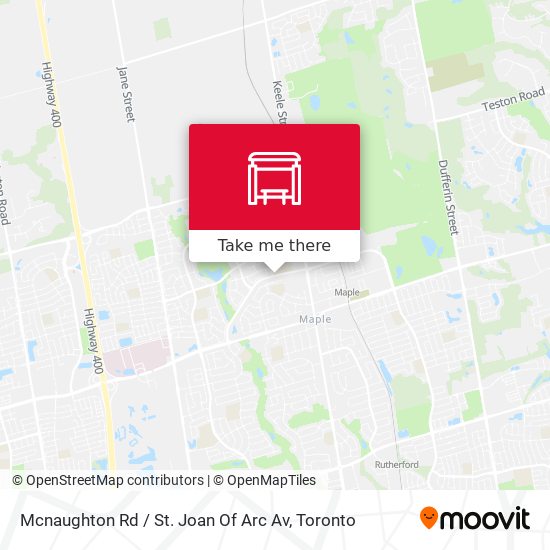 Mcnaughton Rd / St. Joan Of Arc Av map