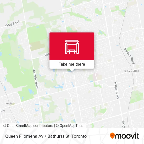 Queen Filomena Av / Bathurst St map