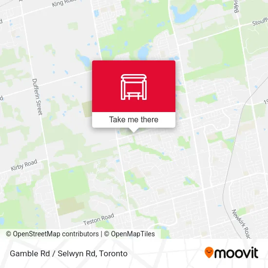 Gamble Rd / Selwyn Rd map