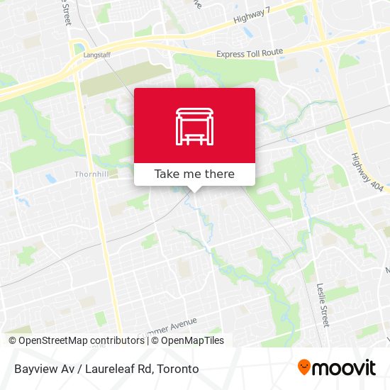 Bayview Av / Laureleaf Rd map