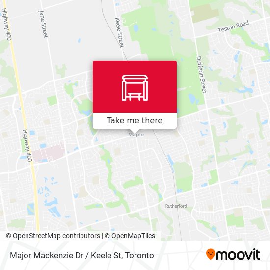 Major Mackenzie Dr / Keele St map