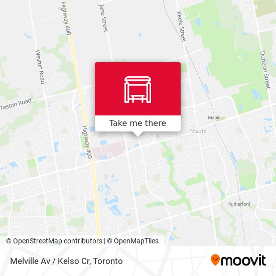 Melville Av / Kelso Cr map