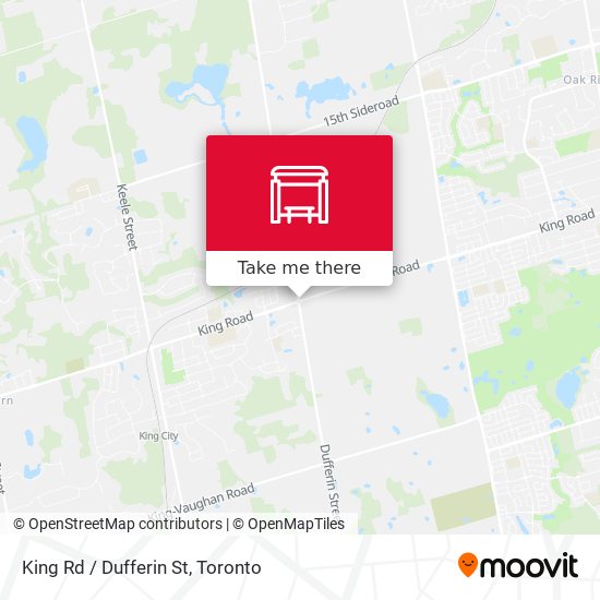 King Rd / Dufferin St map