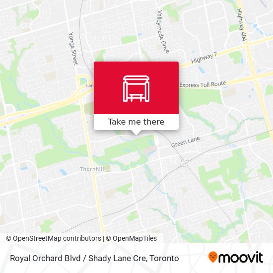 Royal Orchard Blvd / Shady Lane Cre map
