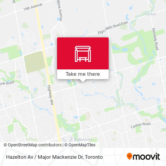 Hazelton Av / Major Mackenzie Dr plan