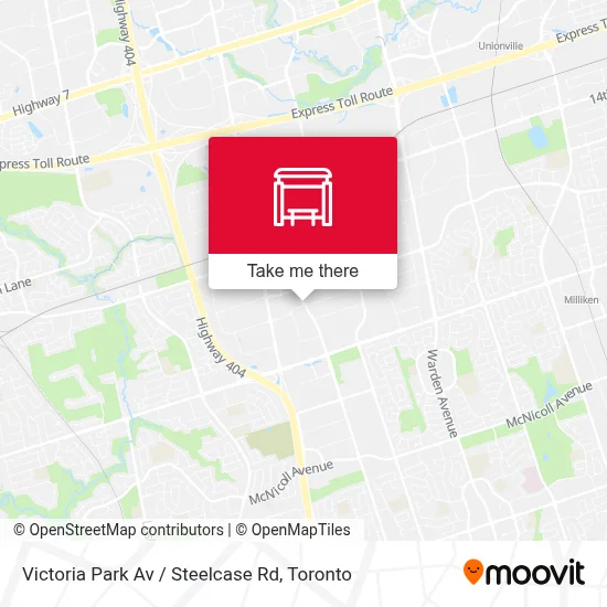Victoria Park Av / Steelcase Rd map