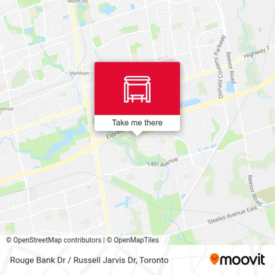 Rouge Bank Dr / Russell Jarvis Dr map
