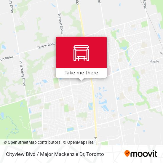 Cityview Blvd / Major Mackenzie Dr map