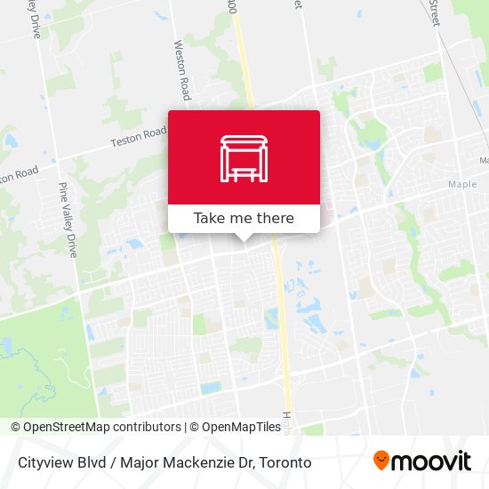 Cityview Blvd / Major Mackenzie Dr plan