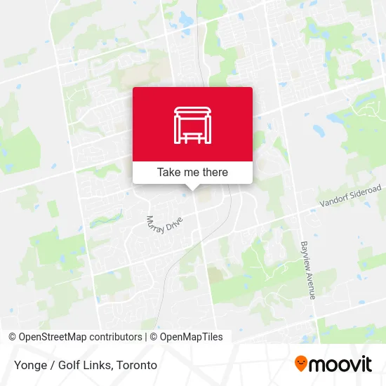 Yonge / Golf Links map
