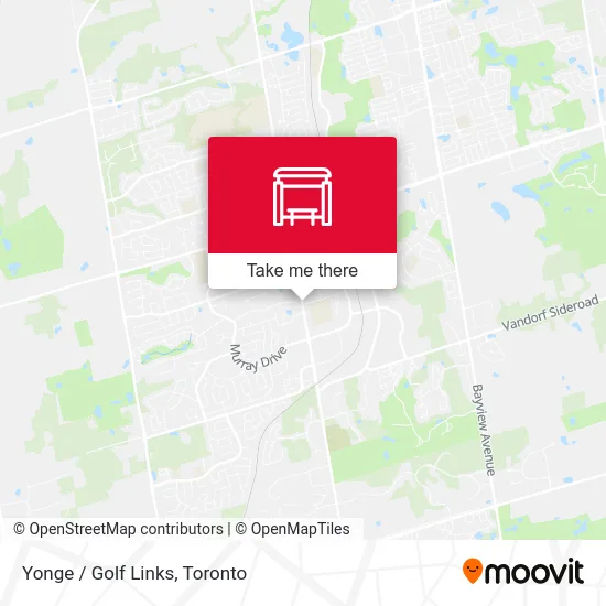 Yonge / Golf Links map