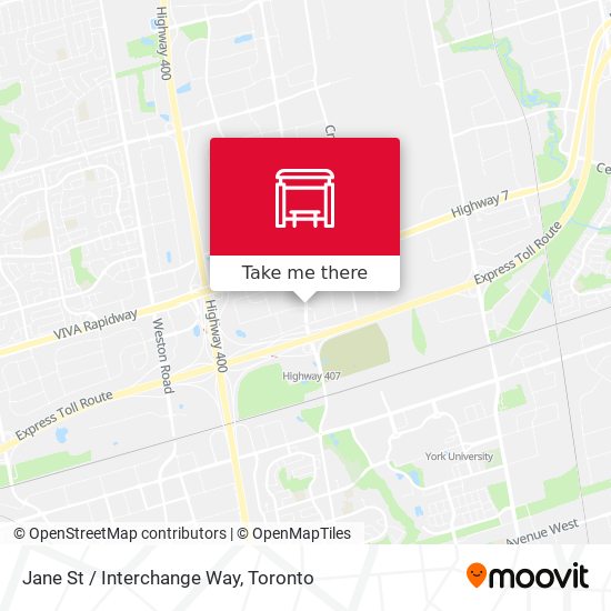 Jane St / Interchange Way map
