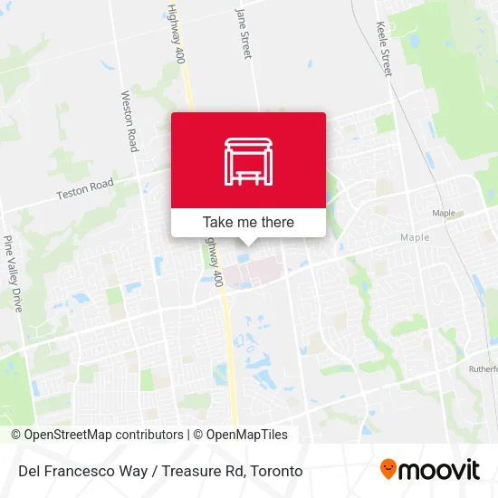 Del Francesco Way / Treasure Rd map