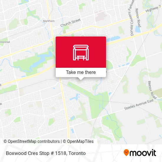 Boxwood Cres Stop # 1518 map