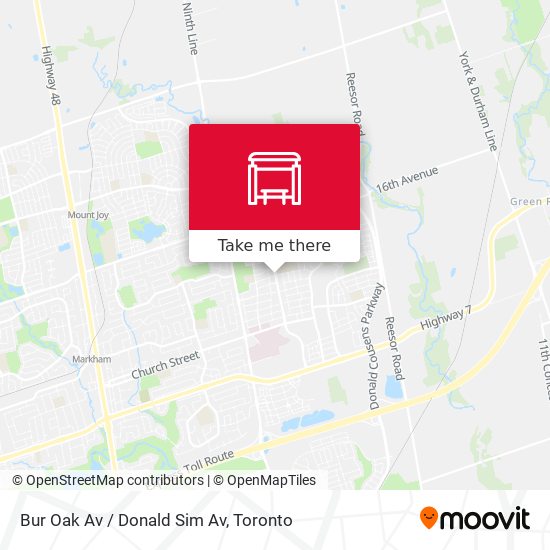 Bur Oak Av / Donald Sim Av plan