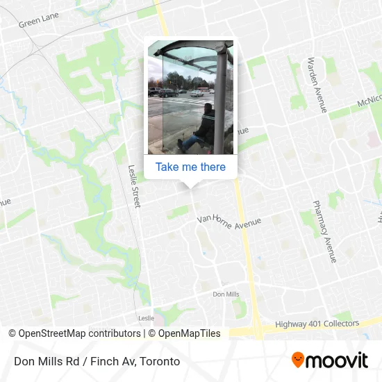 Don Mills Rd / Finch Av map