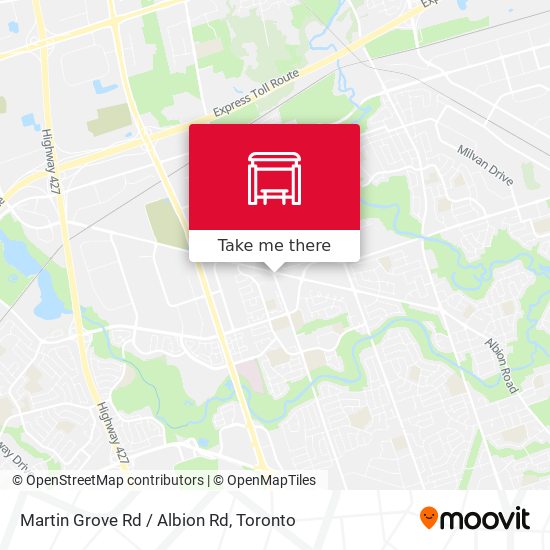 Martin Grove Rd / Albion Rd map