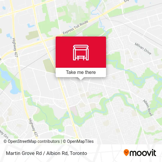 Martin Grove Rd / Albion Rd map