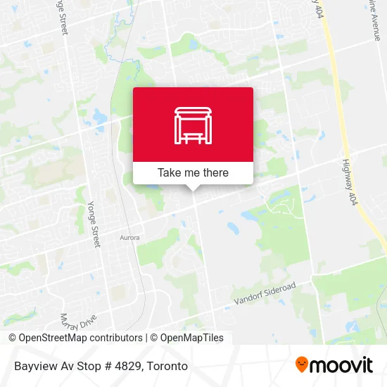 Bayview Av Stop # 4829 map