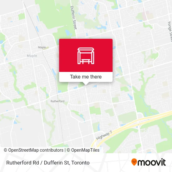 Rutherford Rd / Dufferin St map
