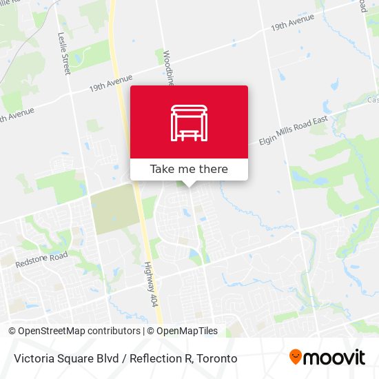 Victoria Square Blvd / Reflection R map