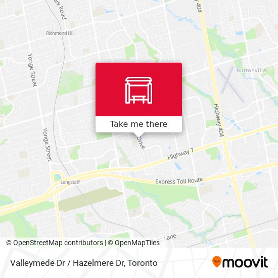Valleymede Dr / Hazelmere Dr map