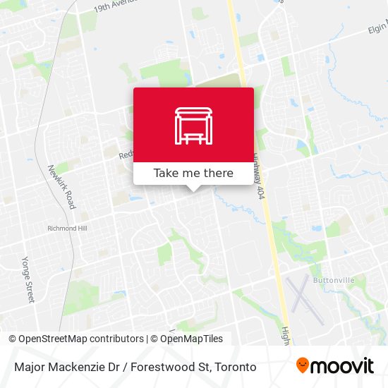 Major Mackenzie Dr / Forestwood St map