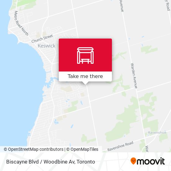 Biscayne Blvd / Woodbine Av map