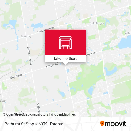 Bathurst St Stop # 6979 map