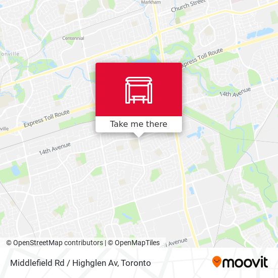 Middlefield Rd / Highglen Av plan