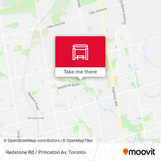 Redstone Rd / Princeton Av map
