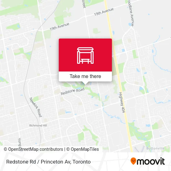 Redstone Rd / Princeton Av map