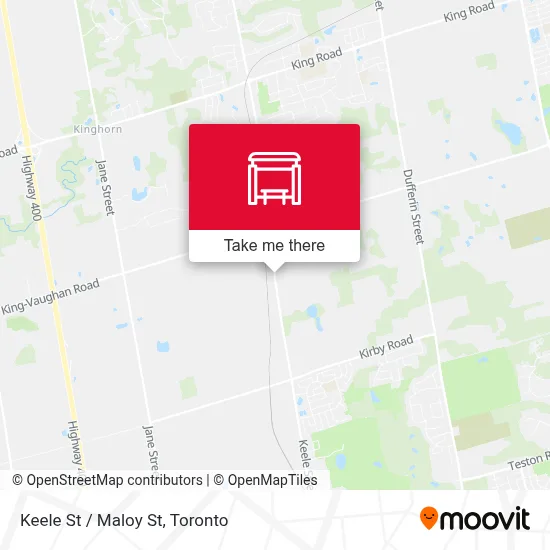Keele St / Maloy St map