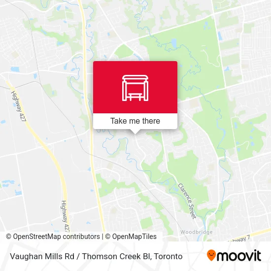 Vaughan Mills Rd / Thomson Creek Bl map