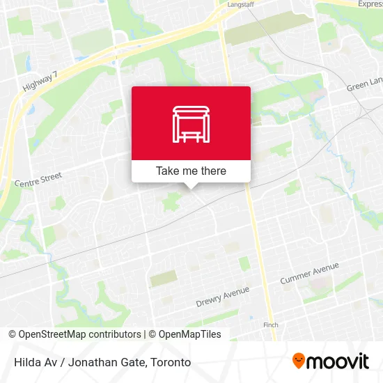 Hilda Av / Jonathan Gate map