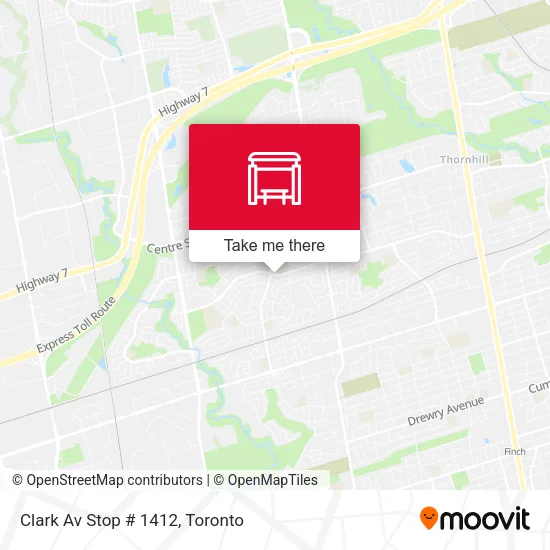 Clark Av Stop # 1412 map