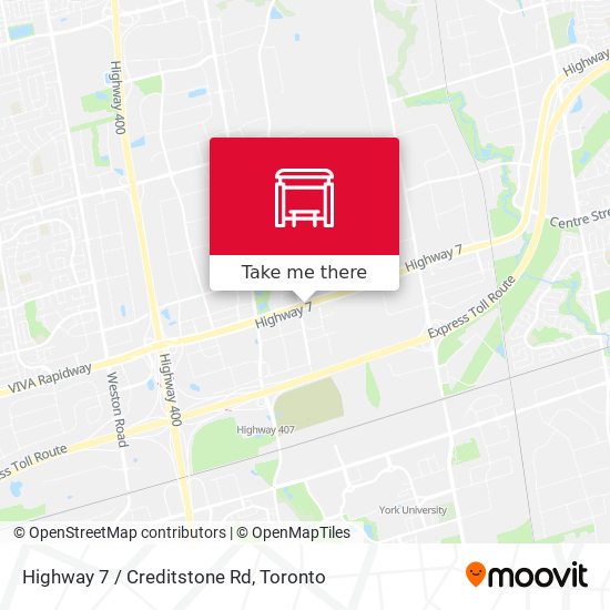 Highway 7 / Creditstone Rd map