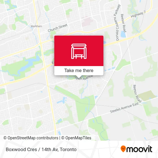Boxwood Cres / 14th Av map