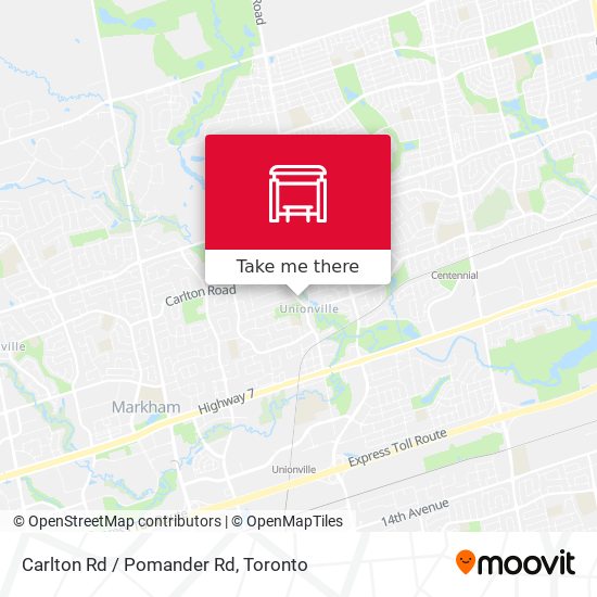 Carlton Rd / Pomander Rd map