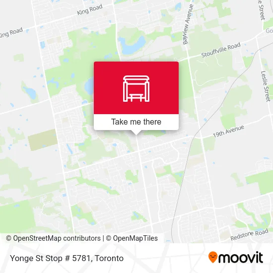Yonge St Stop # 5781 plan