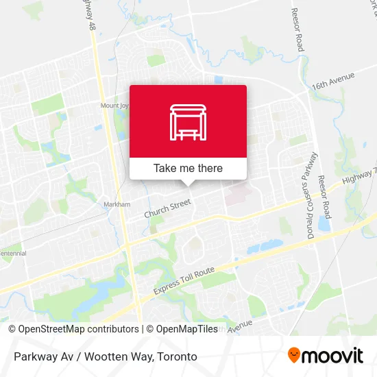 Parkway Av / Wootten Way map