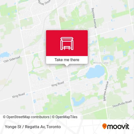 Yonge St / Regatta Av map